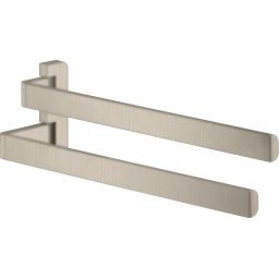Axor Universal wieszak na ręcznik podwójny nikiel szczotkowany 42821820