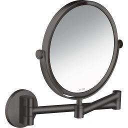 Axor Universal Circular lusterko kosmetyczne 19,5x25,7 cm okrągłe czarny chrom szczotkowany 42849340