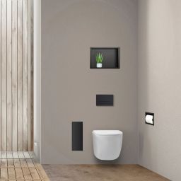 Balneo Wall Box Brush S schowek na szczotkę toaletową czarny B0401020504-01