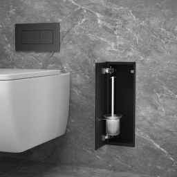 Balneo Wall Box Brush S schowek na szczotkę toaletową czarny B0401020504-01