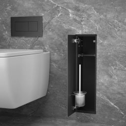 Balneo Wall-Box Brush L schowek na szczotkę toaletową czarny B0401020505-02