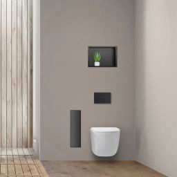 Balneo Wall-Box Brush L schowek na szczotkę toaletową czarny B0401020505-02