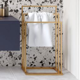 Baltica Design Claes II wieszak na ręczniki 60 cm stojący złoty