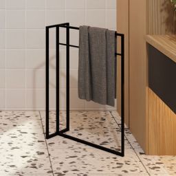 Baltica Design Evald wieszak na ręczniki 50 cm stojący czarny