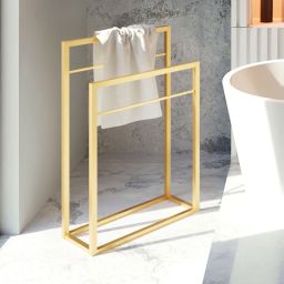 Baltica Design Frode Gold wieszak na ręczniki 50 cm stojący złoty półmat