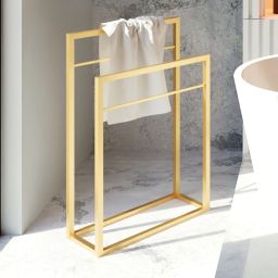 Baltica Design Frode II Gold wieszak na ręczniki 60 cm stojący złoty