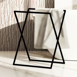 Baltica Design Birk wieszak na ręczniki 60 cm stojący czarny