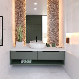 Baltica Design Holger półka na ręcznik 50 cm ścienna czarna