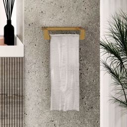 Baltica Design Idar III Gold wieszak na ręcznik 64x9 cm ścienny złoty