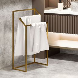 Baltica Design Leif II Gold wieszak na ręczniki 60 cm stojący złoty