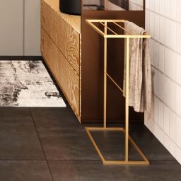 Baltica Design Narve Gold wieszak na ręczniki 50 cm stojący złoty