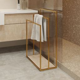 Baltica Design Jarl Gold wieszak na ręczniki 50 cm stojący złoty