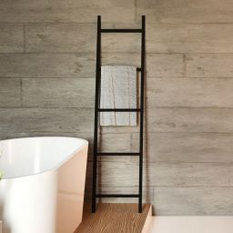 Baltica Design Kai V Gold wieszak na ręczniki 40x170 cm stojący drabina czarny