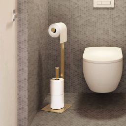 Baltica Design Trin Gold Plus stojak na papier toaletowy złoty