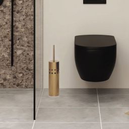 Baltica Design Tube Gold szczotka toaletowa stojąca złota