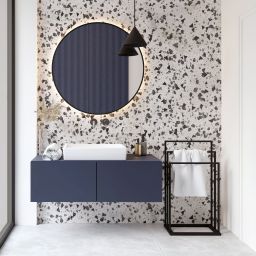 Baltica Design Claes wieszak na ręczniki 50 cm stojący czarny