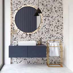 Baltica Design Claes II wieszak na ręczniki 60 cm stojący złoty