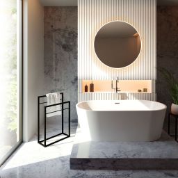 Baltica Design Frode wieszak na ręczniki 50 cm stojący czarny