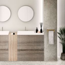 Baltica Design Idar III Gold wieszak na ręcznik 64x9 cm ścienny złoty