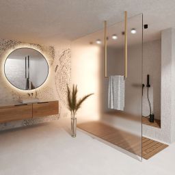 Baltica Design Arne Gold wieszak na ręcznik wiszący złoty