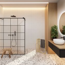 Baltica Design Evald Gold wieszak na ręczniki 50 cm stojący złoty