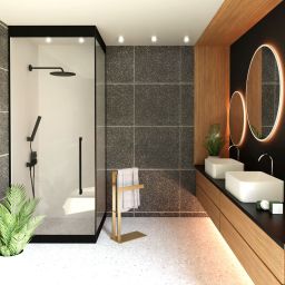 Baltica Design Ove Gold wieszak na ręczniki 40 cm stojący złoty