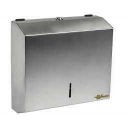 Bisk Masterline podajnik na listkowe ręczniki papierowe PL-S2 satyn/nikiel 00342