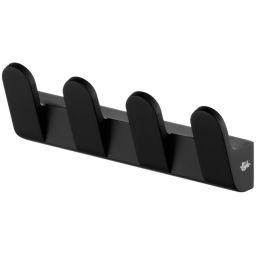 Bisk Futura black wieszak 4-hakowy czarny 02952