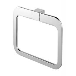 Bisk Futura silver wieszak owalny chrom 02996