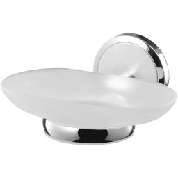 Bisk Sensation mydelniczka chrom/szkło mrożone 03091