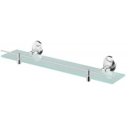 Bisk Emotion półka pod lustro chrom/szkło mrożone 03102