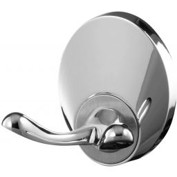 Bisk Emotion wieszak podwójny chrom/satyna 03108