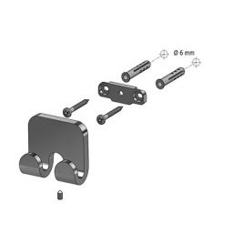 BISK Natura wieszak na ręcznik chrom 04315