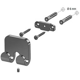 BISK Natura wieszak na ręcznik chrom 04879