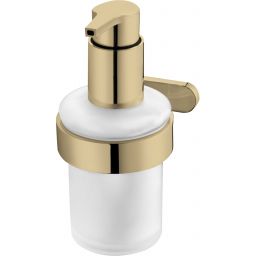 Bisk Nature dozownik do mydła 150 ml ścienny szkło/złoty 05850