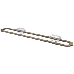 Bisk Bergen wieszak na ręcznik 60 cm chrom/drewno 07066