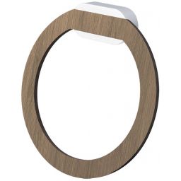 Bisk Bergen wieszak na ręcznik ścienny chrom/drewno 07103