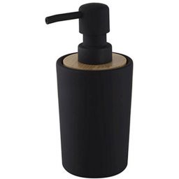 Bisk Umbra dozownik do mydła 225 ml stojący drewno/czarny mat 07912