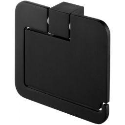Bisk Futura black uchwyt na papier toaletowy z pokrywą czarny 02961