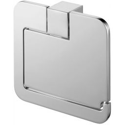 Bisk Futura silver uchwyt na papier toaletowy z pokrywą chrom 02991