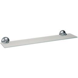 Bisk Dakota półka pod lustro chrom/szkło mrożone 71425