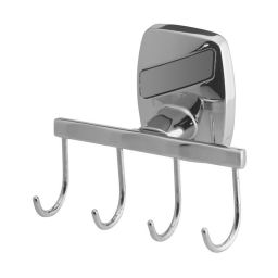 Bisk Oregon wieszak 4-hakowy chrom 79706