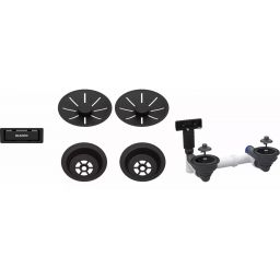 Blanco armatura przelewowo-odpływowa czarny mat 207440