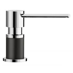 Blanco Lato dozownik do płynu 300 ml blatowy czarny/chrom 526177
