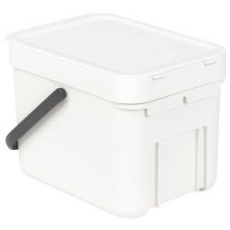 Brabantia Sort & Go kosz na śmieci 6 l biały 109706