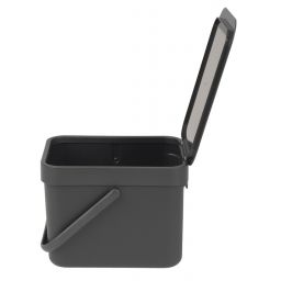 Brabantia Sort & Go kosz na śmieci 6 l szary 109720