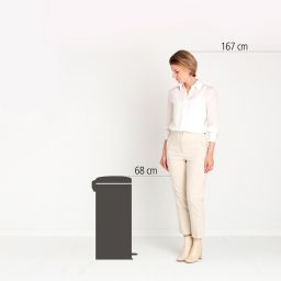 Brabantia NewIcon kosz na śmieci 30 l pedałowy biały 111785