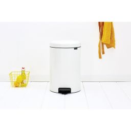 Brabantia NewIcon kosz na śmieci 20 l pedałowy biały 111846