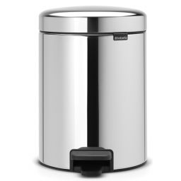 Brabantia NewIcon kosz na śmieci 5 l pedałowy stal polerowana 112621
