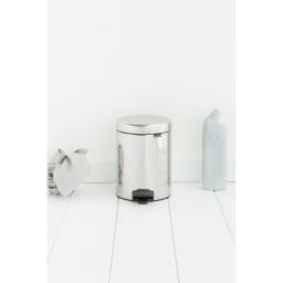 Brabantia NewIcon kosz na śmieci 5 l pedałowy stal polerowana 112621